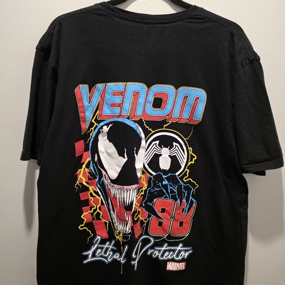 Marvel Venom Lethal Protector Black T-Shirt‎ Large - Picture 2 of 5